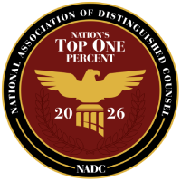 National Association of Distinguished Counsel | Nation's Top One Percent 2026 | NADC